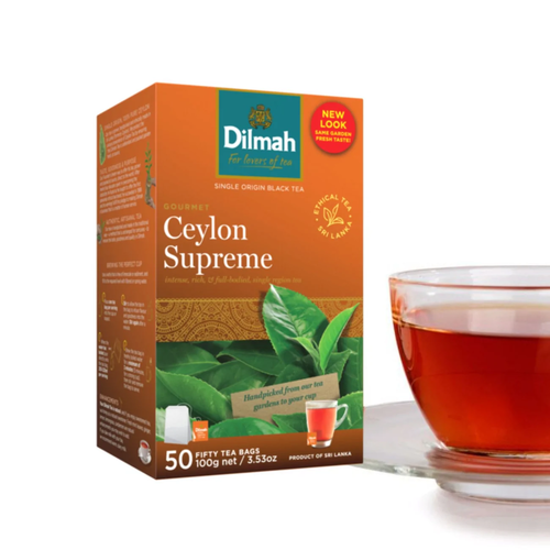 Ceylon Supreme | 25 Individually Wrapped Tea Bags | Gourmet