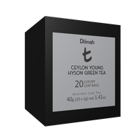 Ceylon Young Hyson Green Tea | 20 Luxury Leaf Tea Bags Refill | t-Series