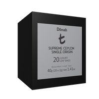 Supreme Ceylon Single Origin | 20 Luxury Leaf Tea Bags Refill | t-Series
