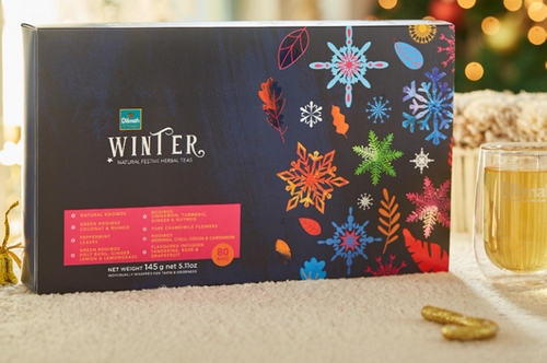 Dilmah Winter Natural Festive Herbal Teas Gift Pack 80 individually wrapped tea bags