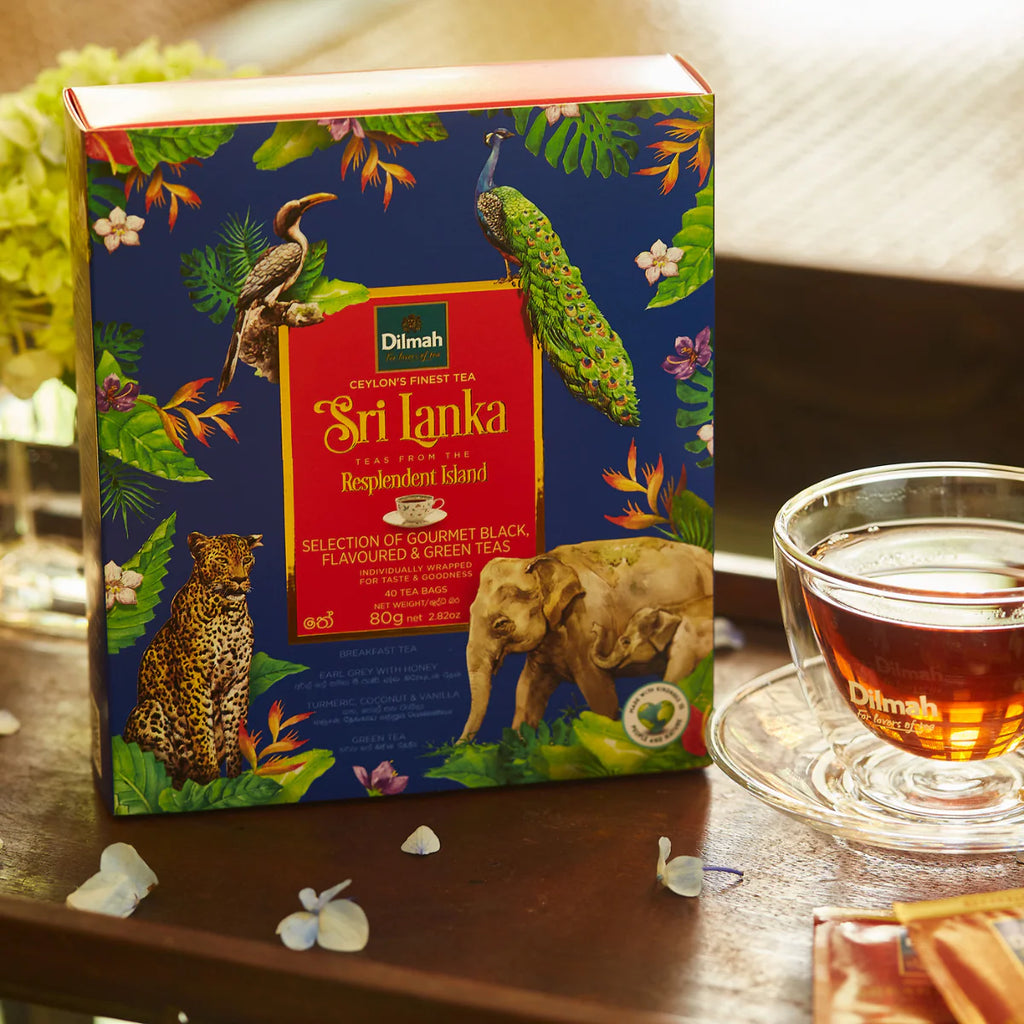 Resplendent Island Ceylon Tea Variety Gift Pack - 4x10 Individually Wrapped Tea Bags