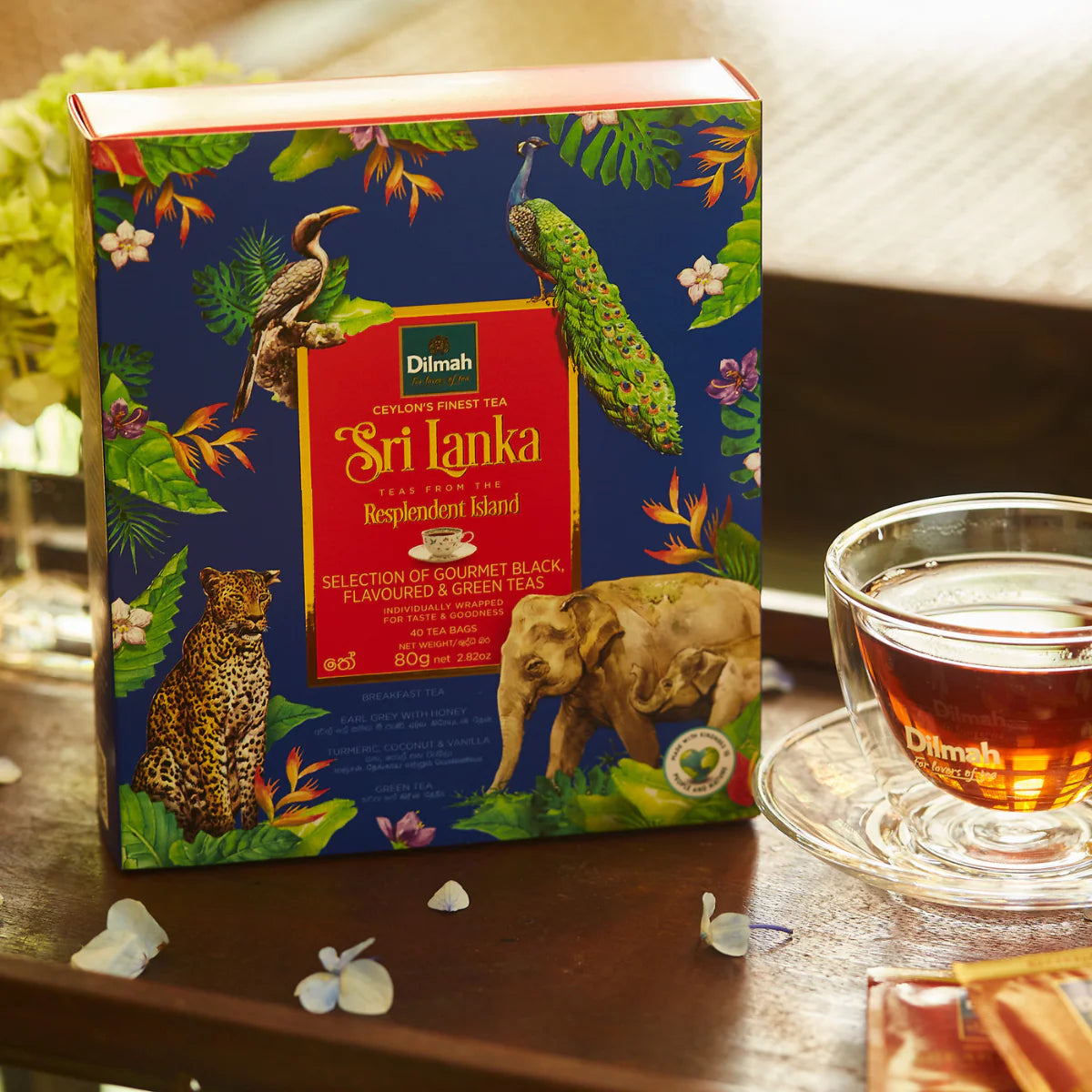 Resplendent Island Ceylon Tea Variety Gift Pack - 4x10 Individually Wrapped Tea Bags
