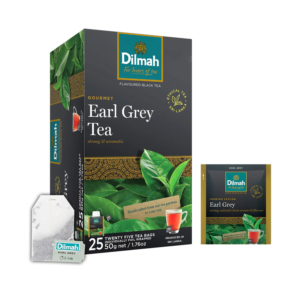Earl Grey | 25 individueel verpakte theezakjes | Gourmet