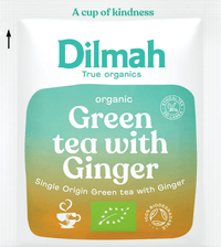 Organic Green Tea with Ginger | 20 Biodegradable Tea Bags | Organic