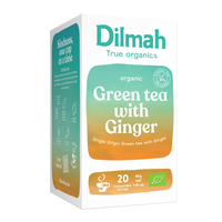 Box Dilmah True Organics green tea with ginger with 20 tea bags