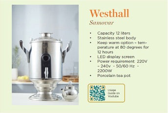 Westhall Silver Samovar | 12L
