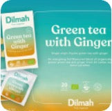 Organic Green Tea with Ginger | 20 Biodegradable Tea Bags | Organic