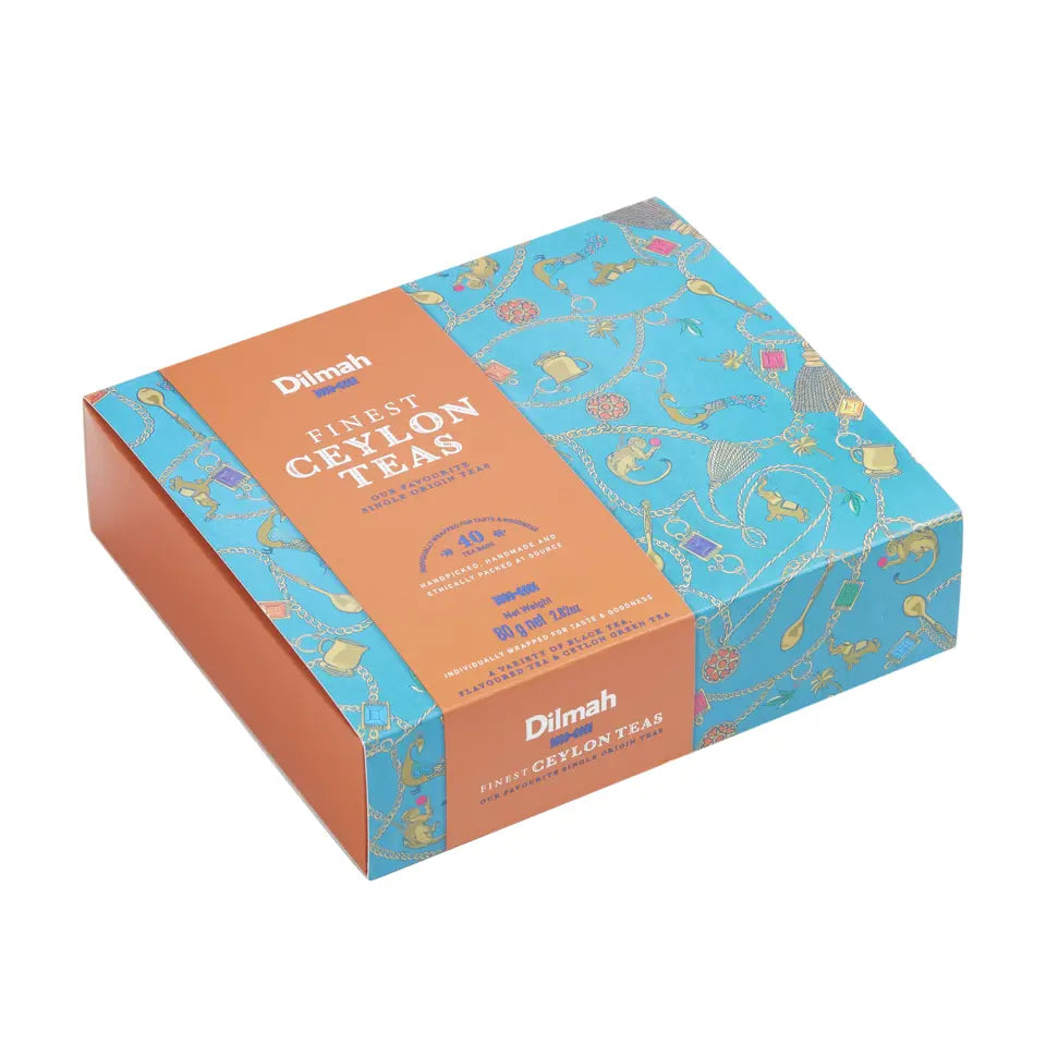Dilmah Finest Ceylon Teas Variety Gift Pack - 4x10 Individually Wrapped Tea Bags