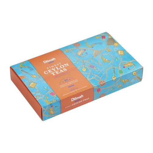 Dilmah Finest Ceylon Teas Variety Gift Pack 80 individually wrapped tea bags