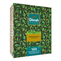 Carton with leaves and Dilmah logo