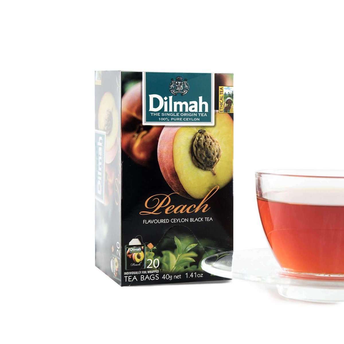 Peach | 20 individueel verpakte theezakjes | Fun Tea
