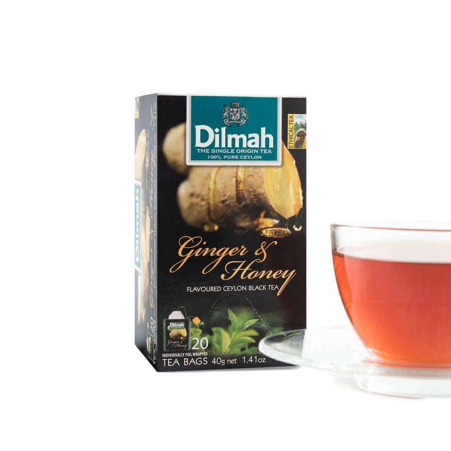 Ginger and Honey | 20 Individually Wrapped Tea Bag | Fun Tea