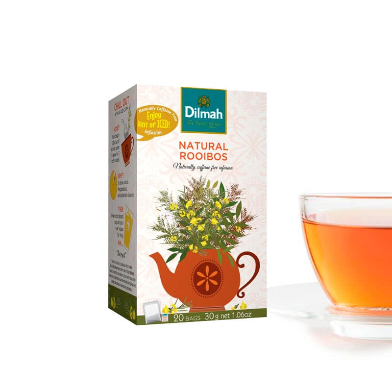 Natural Rooibos | 20 Individually Wrapped Tea Bags | Herbal Infusion