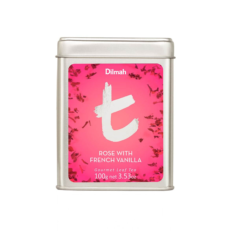 Rose With French Vanilla | 100g loose leaf tea in tin | t-Series