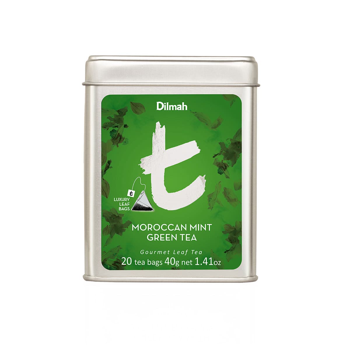 Moroccan Mint Green Tea | Groene thee met munt | 20 piramide zakjes | t-Series