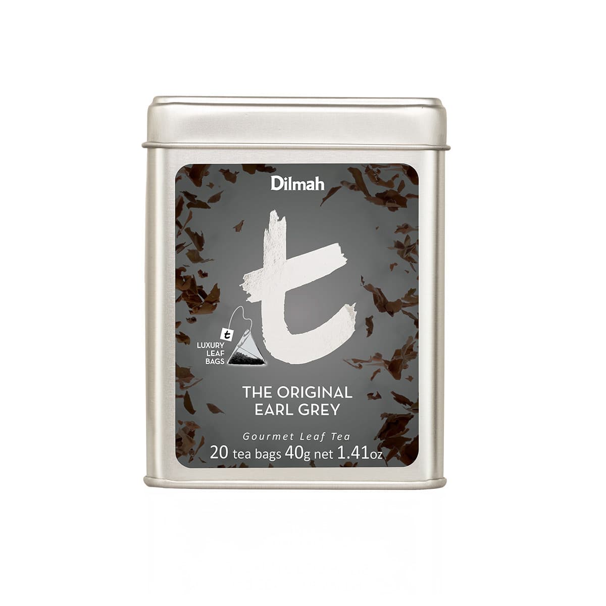 The Original Earl Grey | 20 Luxury Leaf Tea Bags in Tin | t-Series