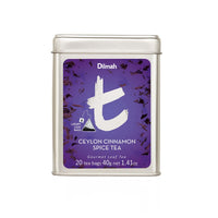Ceylon Cinnamon Spice Tea | 20 Luxury Leaf Tea Bags in Tin | t-Series