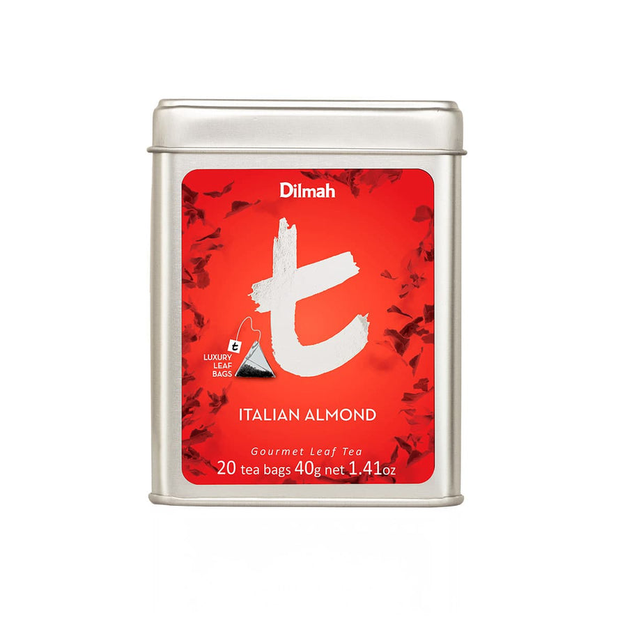 Italian Almond | 20 Luxury Leaf Tea Bags in tin | t-Series