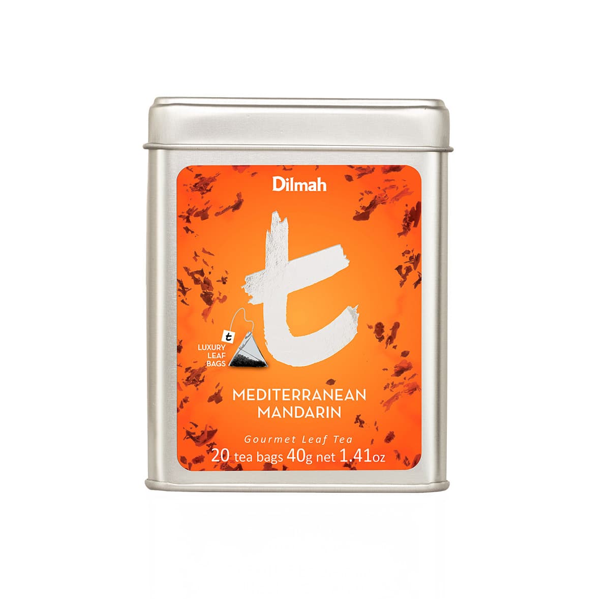 Mediterranean Mandarin | 20 Luxury Leaf Tea Bags in Tin | t-Series