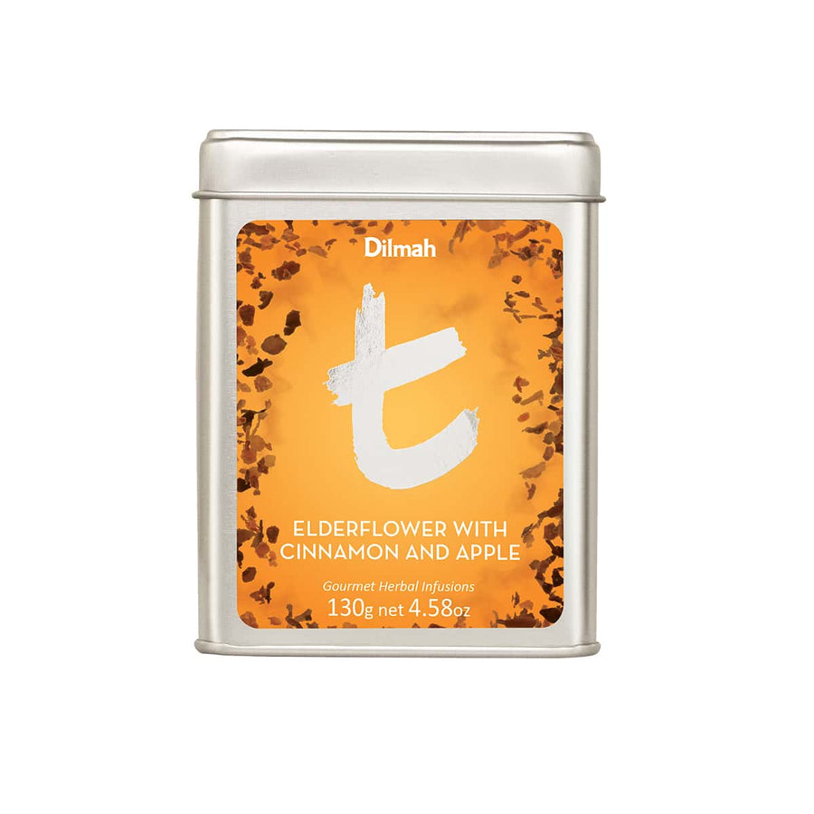 Elderflower With Cinnamon And Apple | 130g loose leaf tea in tin | t-Series
