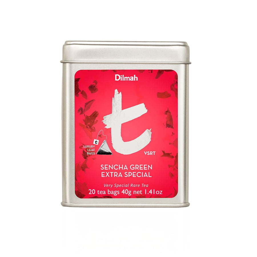 Sencha Green Extra Special | 20 Luxury Leaf Tea Bags in Tin | t-Series VSRT