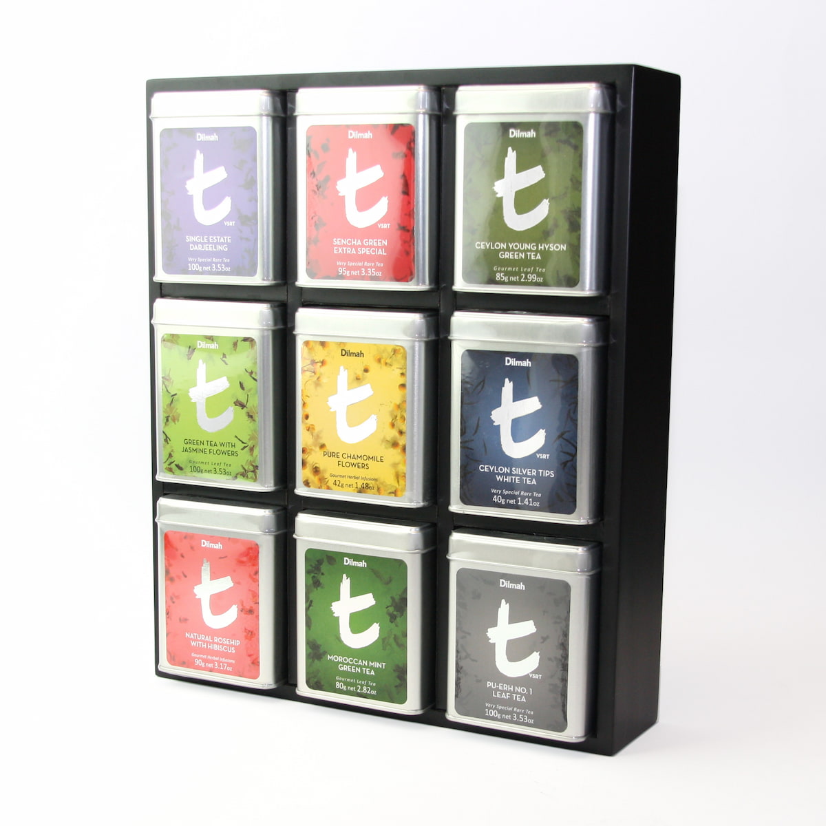 Wooden Presenter for tins | 9 slots | t-Series