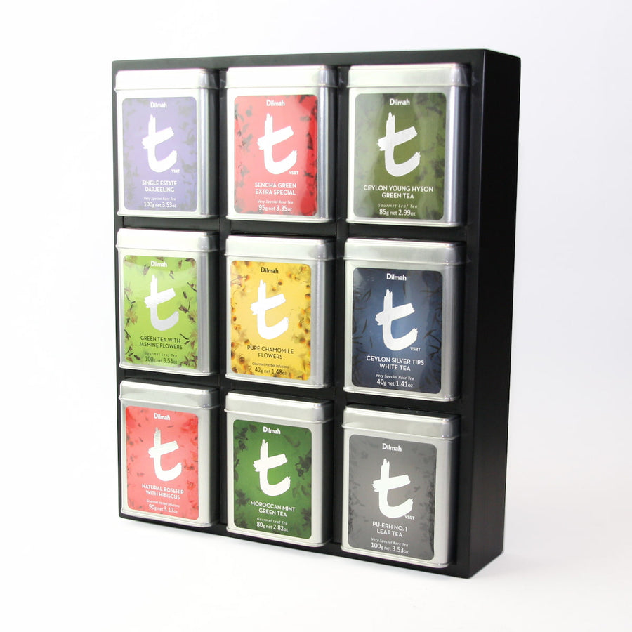 Wooden Presenter for tins | 9 slots | t-Series
