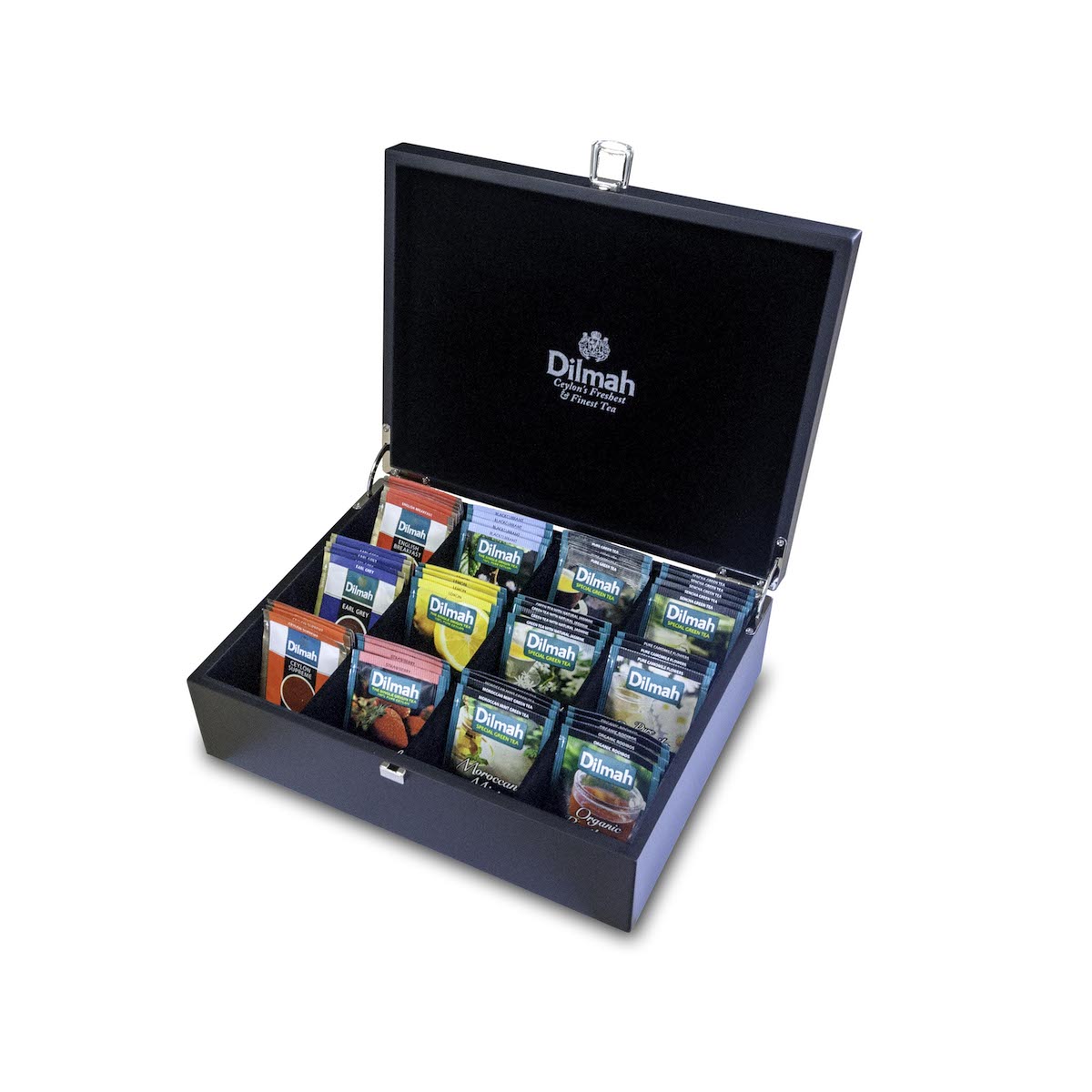 Dilmah Empty Luxury Presenter Black | 12 slots